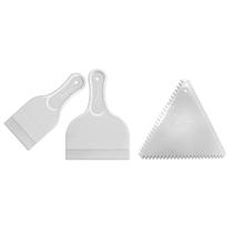 Kit 3 Espátulas Decorativas Textura Confeitaria Triângulo