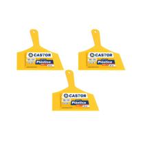 Kit 3 Espátulas Lisas 20cm Multiuso de Plástico - Castor
