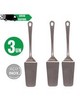 Kit 3 Espátulas Para Corta Bolo Tortas Pizza Pudim em Aço Inox para casa Restaurante Buffet Doceria Kit 3 Espátulas Para Corta Bolo Tortas Pizza Pudim em Aço Inox para casa Restaurante Buffet Doceria