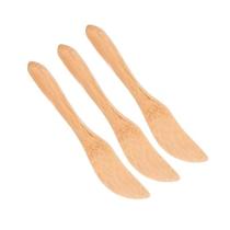 Kit 3 Espatulas Para Pate Geleia Manteiga Bambu