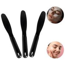 Kit 3 Espátulas Plásticas Anatômicas Para Estética Aplicação de Cremes