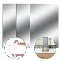 Kit 3 Espelho Decorativo Autocolante Acrílico 20x30 Flexível