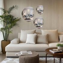 kit 3 Espelho Decorativo Orgânico Lapidado Barato