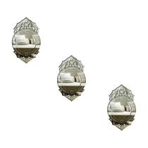 Kit 3 Espelhos Decorativos Venezianos Pegui 32X19 3887 Kit 3 Espelhos Decorativos Venezianos Pegui 32X19 3887
