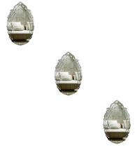 Kit 3 Espelhos Decorativos Venezianos Pegui 32X20 3868 Kit 3 Espelhos Decorativos Venezianos Pegui 32X20 3868