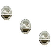 Kit 3 Espelhos Decorativos venezianos Pegui 32x23 38103 Kit 3 Espelhos Decorativos venezianos Pegui 32x23 38103