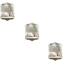Kit 3 Espelhos Decorativos Venezianos Pegui 32X23 38132 Kit 3 Espelhos Decorativos Venezianos Pegui 32X23 38132