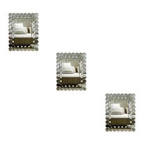 Kit 3 Espelhos Decorativos Venezianos Pegui 32X24 3874 Kit 3 Espelhos Decorativos Venezianos Pegui 32X24 3874