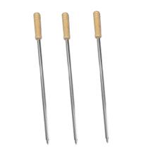 Kit 3 Espetos Simples Inox c/ Cabo churrasco churrasqueira Kit 3 Espetos Simples Inox c/ Cabo churrasco churrasqueira