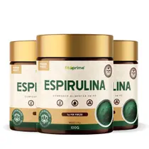 Kit 3 Espirulina Pura em Pó 100mg Fitoprime