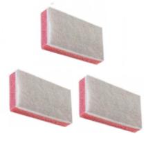 Kit 3 Esponja bucha Macia Dupla Face Bettanin 110x75xx23 mm