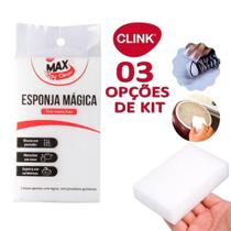 Kit 3 Esponja Mágica Melanina Tira Manchas Bucha Multiuso