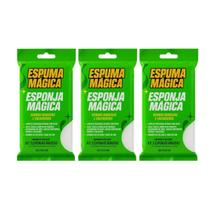 Kit 3 Esponja Mágica Remove Manchas Paredes Inox Proauto Kit 3 Esponja Mágica Remove Manchas Paredes Inox Proauto