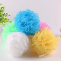 Kit 3 Esponja Para Banho Cordinha Bucha de Nylon com Bolinhas