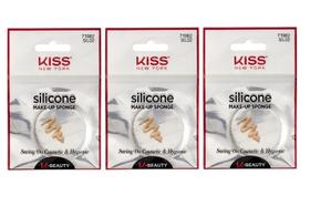 Kit 3 Esponjas de Maquiagem em Silicone Redonda Kiss NY