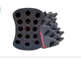 Kit 3 Esponjas Nudred Dupla Casca De Ovo Turbo P M G Cabelo Afro