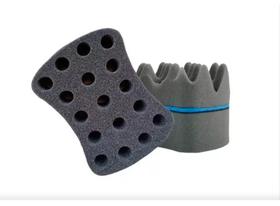 Kit 3 Esponjas Nudred Dupla Casca De Ovo Turbo P M G Cabelo Afro