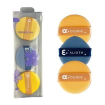 Kit 3 Esponjas para Pó Compacto para Acabamento Suave de Maquiagem