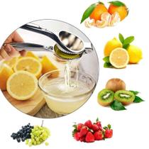 Kit 3 Espremedor De Limão Em Aço Inox Manual Super Forte