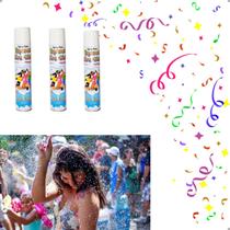 KIT 3 Espuma Carnaval Espuminha Para Festas neve artificial spray 400ml Make+