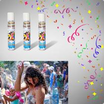 Kit 3 Espuma Carnaval Lança Espuminha Para Festas Neve Spray