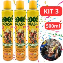 Kit 3 Espuma de Carnaval Spray Espuminha Neve 500ml