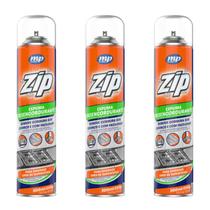 Kit 3 espuma desengordurante limpeza pesada sem esforço zip 300ml my place