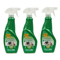 Kit 3 Espuma Mágica Limpador Spray Carro Sofá Proauto 500ml