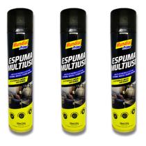 Kit 3 Espuma Magica Multiuso Limpa Banco Carro Sofá Tenis Couro Colchão Tapete Carpete Estofado Moto Kit 3 Espuma Magica Multiuso Limpa Banco Carro Sofá Tenis Couro Colchão Tapete Carpete Estofado Moto