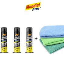 Kit 3 Espuma Multiuso Limpa Estofado e 3 Panos Microfibras de Uso Geral Sortidos Kit 3 Espuma Multiuso Limpa Estofado e 3 Panos Microfibras de Uso Geral Sortidos