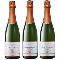 Kit 3 Espumantes Branco Casa Valduga Brut Arte Tradicional 750ml Kit 3 Espumantes Branco Casa Valduga Brut Arte Tradicional 750ml