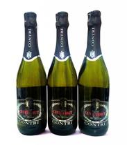 Kit 3 Espumantes Italianos Luciano Contri Cuvée Brut 750ml