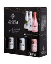 Kit 3 Espumantes Moscateis 187ml - Monte Paschoal