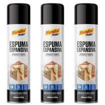 Kit 3 Espumas Expansiva De Poliuretano 500ml Mundial Prime Kit 3 Espumas Expansiva De Poliuretano 500ml Mundial Prime