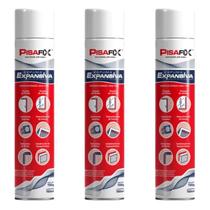 Kit 3 Espumas Expansivas Pisafix 720g 750ml Kit 3 Espumas Expansivas Pisafix 720g 750ml