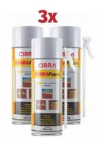 Kit 3 Espumas Expansivas PU Multiuso 500ml/340grs Cibra