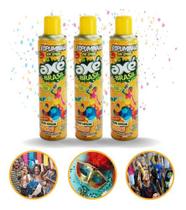 Kit 3 Espuminhas Espuma Carnaval 400ml Spray
