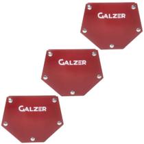 Kit 3 Esquadro Magnético Para Solda Hexagonal 25kg - Galzer