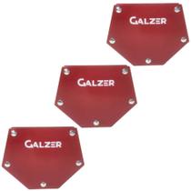 Kit 3 Esquadro Magnético Para Solda Hexagonal 25kg - Galzer