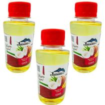 Kit 3 Essência Atrativo de Pesca Coco Oleosa Iscas e Massas