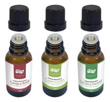 Kit 3 Essência Para Umidificador Wap Cereja E Avela, Capim Limão, Limão Hortela 30ml