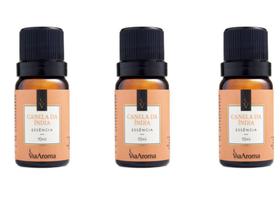 Kit 3 Essências Canela Da Índia - 10Ml Via Aroma