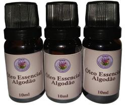 Kit 3 Essências concentrada de Algodão 10ML cada, cria uma atmosfera de aconchego, limpeza e serenidade - Kimju
