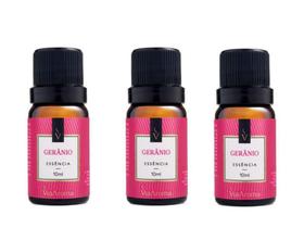 Kit 3 Essências Geranio - 10Ml Via Aroma