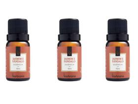 Kit 3 Essências Jasmim E Sândalo - 10Ml Via Aroma