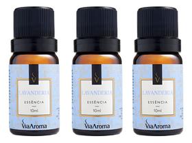 Kit 3 Essencias Lavanderia 10ml Via Aroma Kit 3 Essencias Lavanderia 10ml Via Aroma