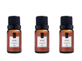 Kit 3 Essências Musk - 10Ml Via Aroma