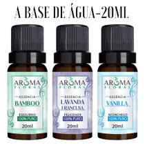 Kit 3 Essências Para Aromatizador e Difusor Elétrico a Base de Água Escolha seus Aromas l Aroma Floral