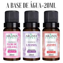 Kit 3 Essências Para Aromatizador e Difusor Elétrico a Base de Água Escolha seus Aromas l Aroma Floral