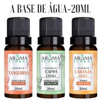 Kit 3 Essências Para Aromatizador e Difusor Elétrico a Base de Água Escolha seus Aromas l Aroma Floral